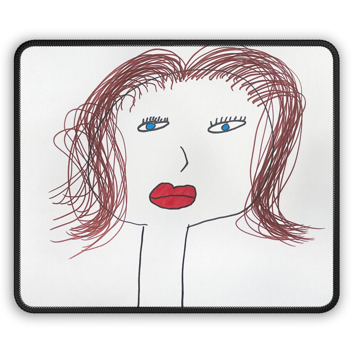 Paper Girlfriend Mouse Pad